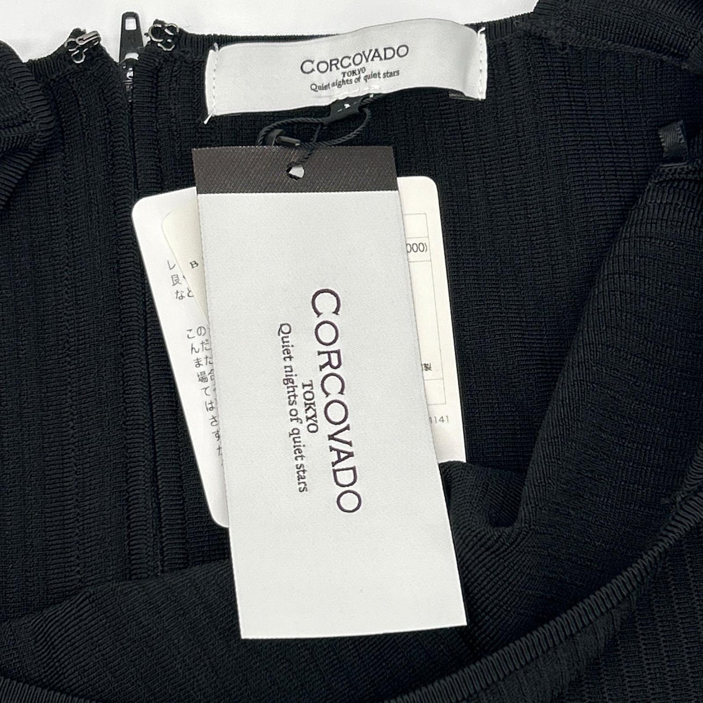 CORCOVADO コルコバード 32-04-00057 ブラック レーヨン リブニット キャミワンピース ワンピース