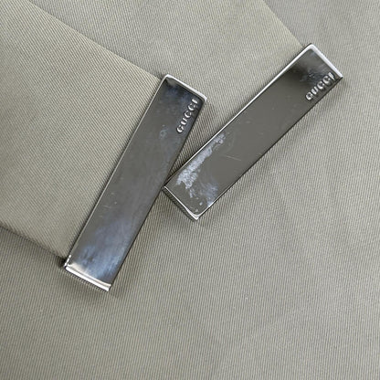 GUCCI グッチ 2010年製 257410 ベージュ ベルト付き ジップコート コート