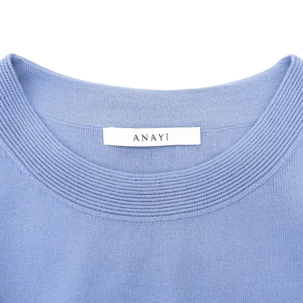 ANAYI アナイ ペチコート付 ニットワンピース レディース 38 102417-14 ワンピース