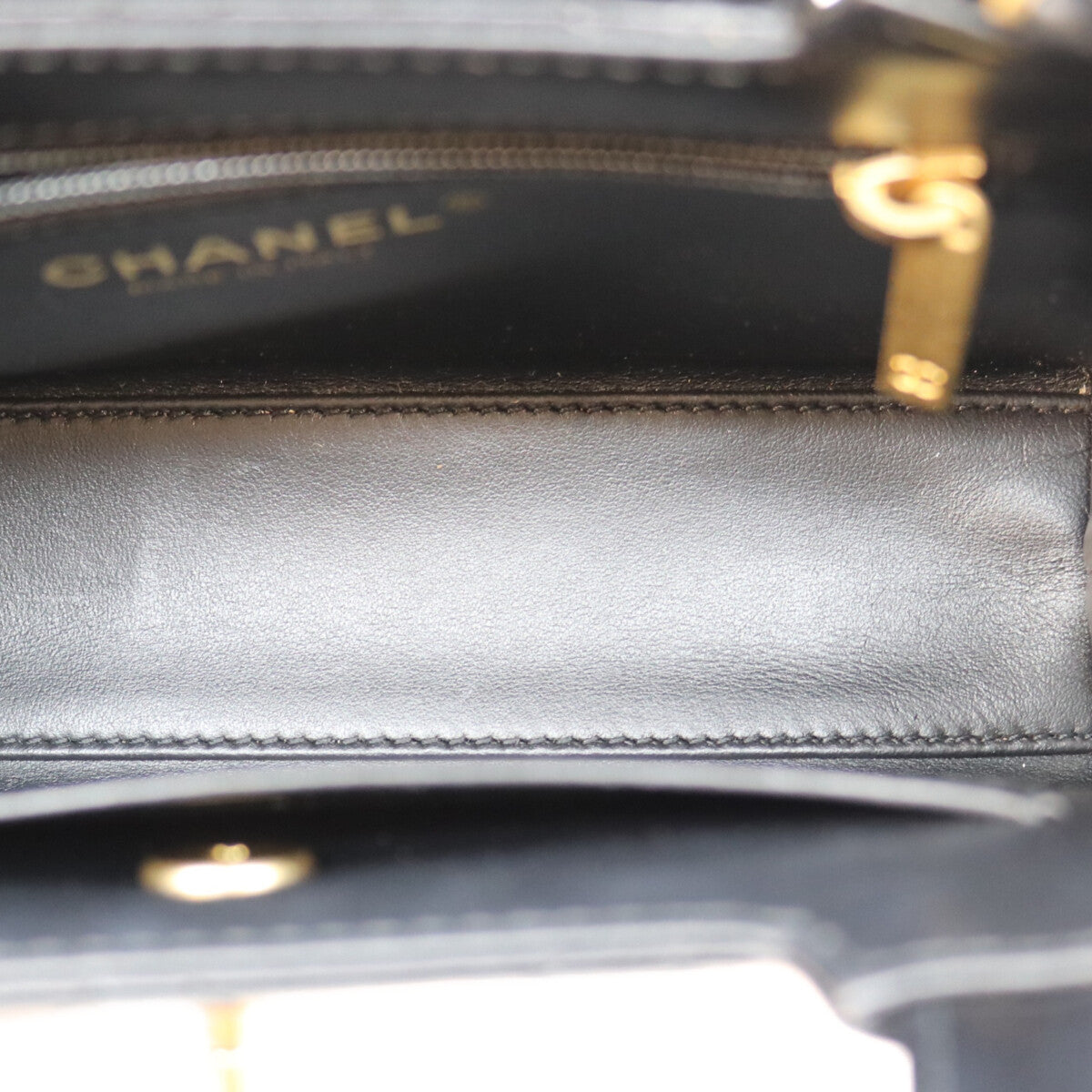 CHANEL シャネル AS4416 黒 カーフ マトラッセ ミニショッピングバッグ ショルダーバッグ ショルダーバッグ
