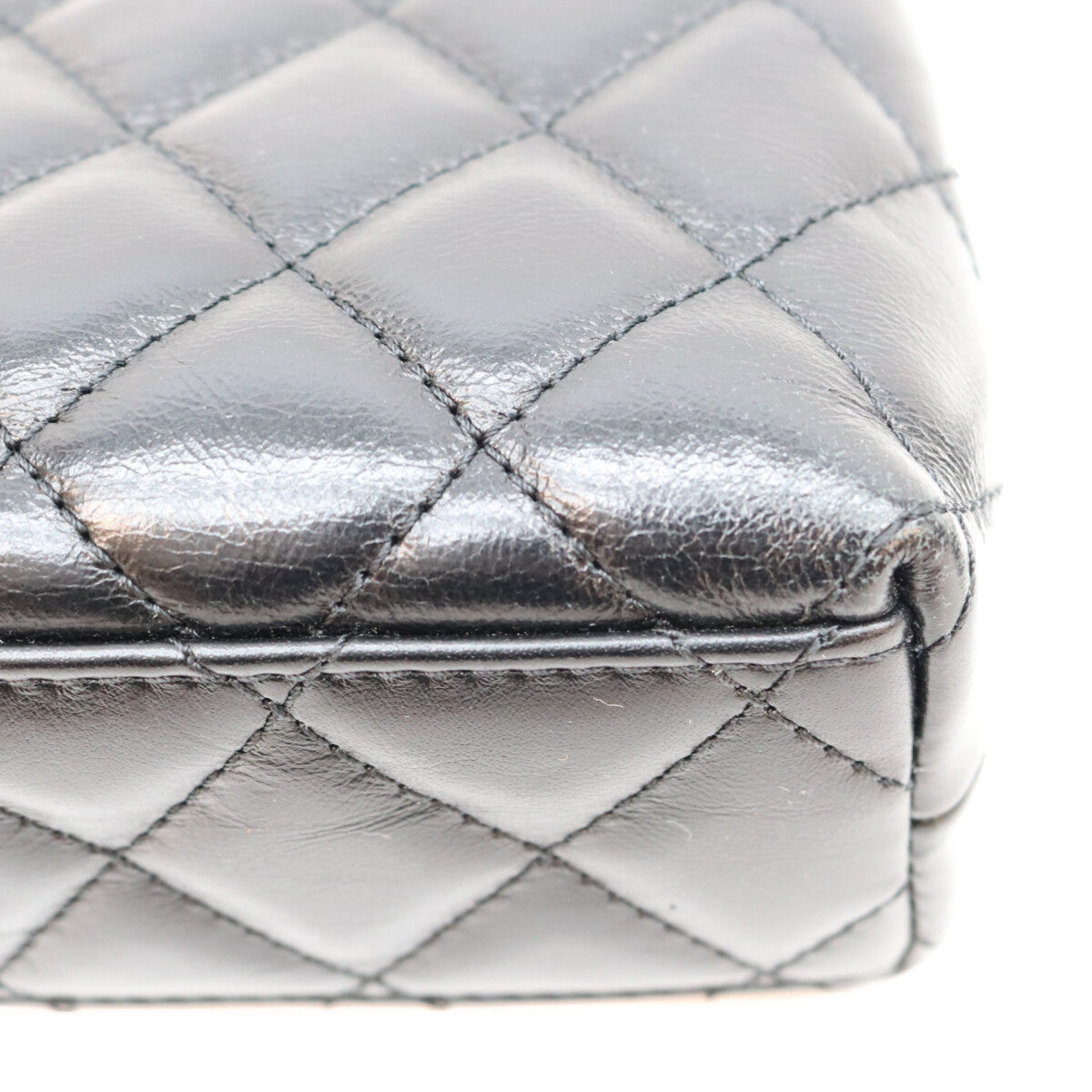 CHANEL シャネル AS4416 黒 カーフ マトラッセ ミニショッピングバッグ ショルダーバッグ ショルダーバッグ