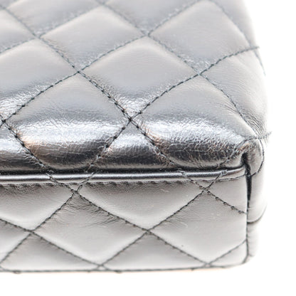 CHANEL シャネル AS4416 黒 カーフ マトラッセ ミニショッピングバッグ ショルダーバッグ ショルダーバッグ