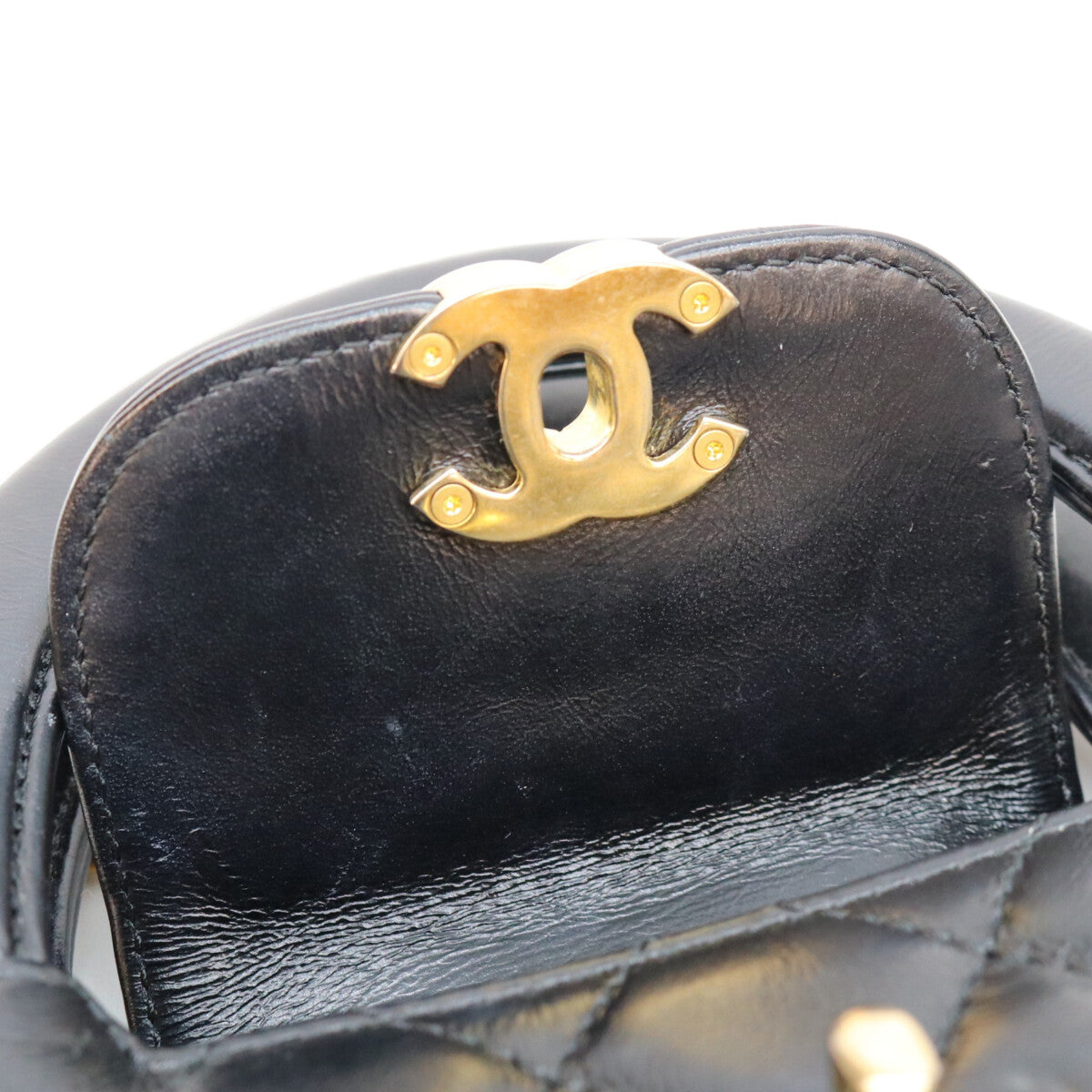 CHANEL シャネル AS4416 黒 カーフ マトラッセ ミニショッピングバッグ ショルダーバッグ ショルダーバッグ