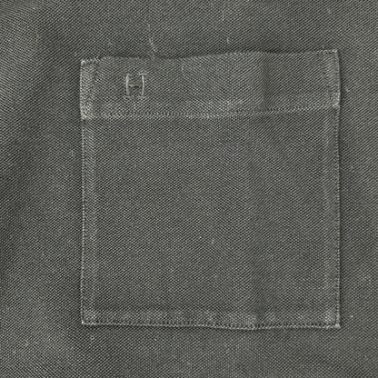 HERMES エルメス ブラック Hロゴ刺繍 ポケット Tシャツ トップス