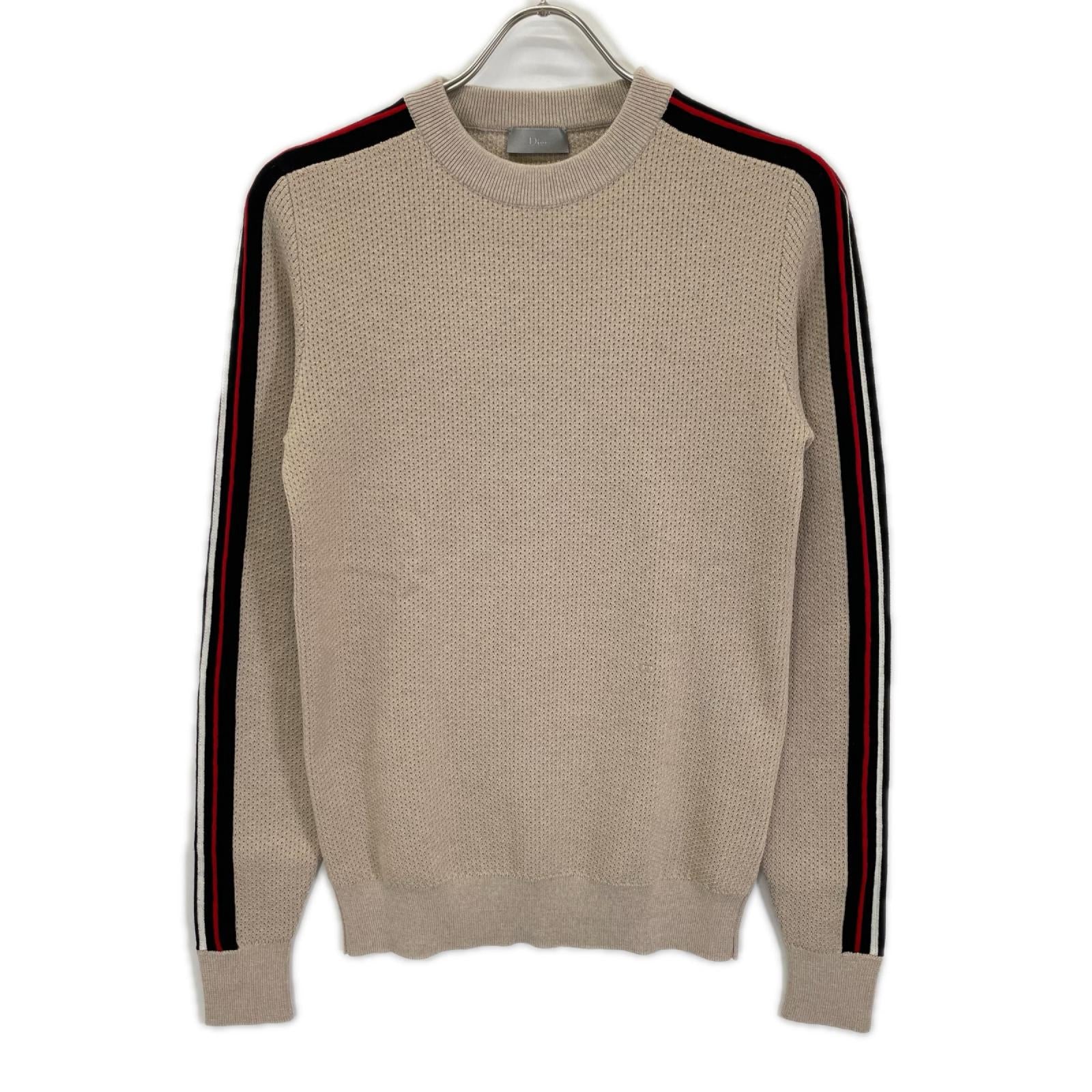 Dior HOMME ディオールオム クリスヴァンアッシュ期 763M651KT639 ベージュ トリミングニット トップス