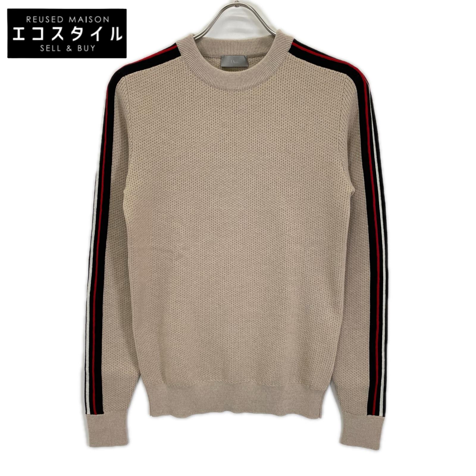 Dior HOMME ディオールオム クリスヴァンアッシュ期 763M651KT639 ベージュ トリミングニット トップス
