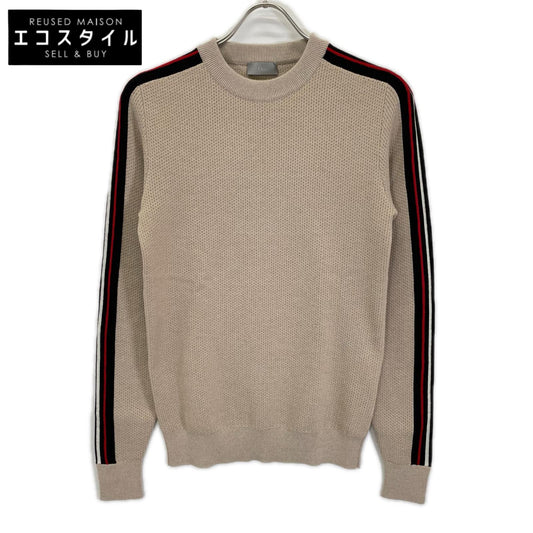 Dior HOMME ディオールオム クリスヴァンアッシュ期 763M651KT639 ベージュ トリミングニット トップス