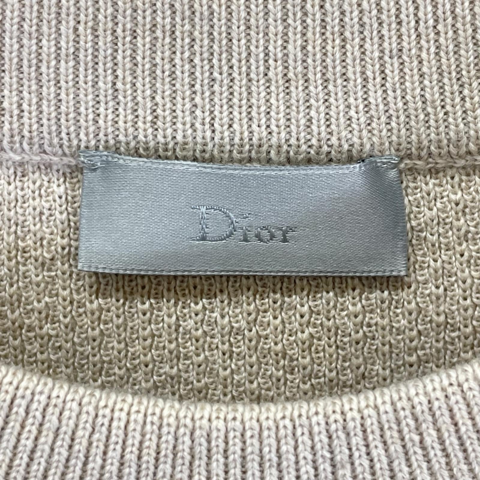 Dior HOMME ディオールオム クリスヴァンアッシュ期 763M651KT639 ベージュ トリミングニット トップス