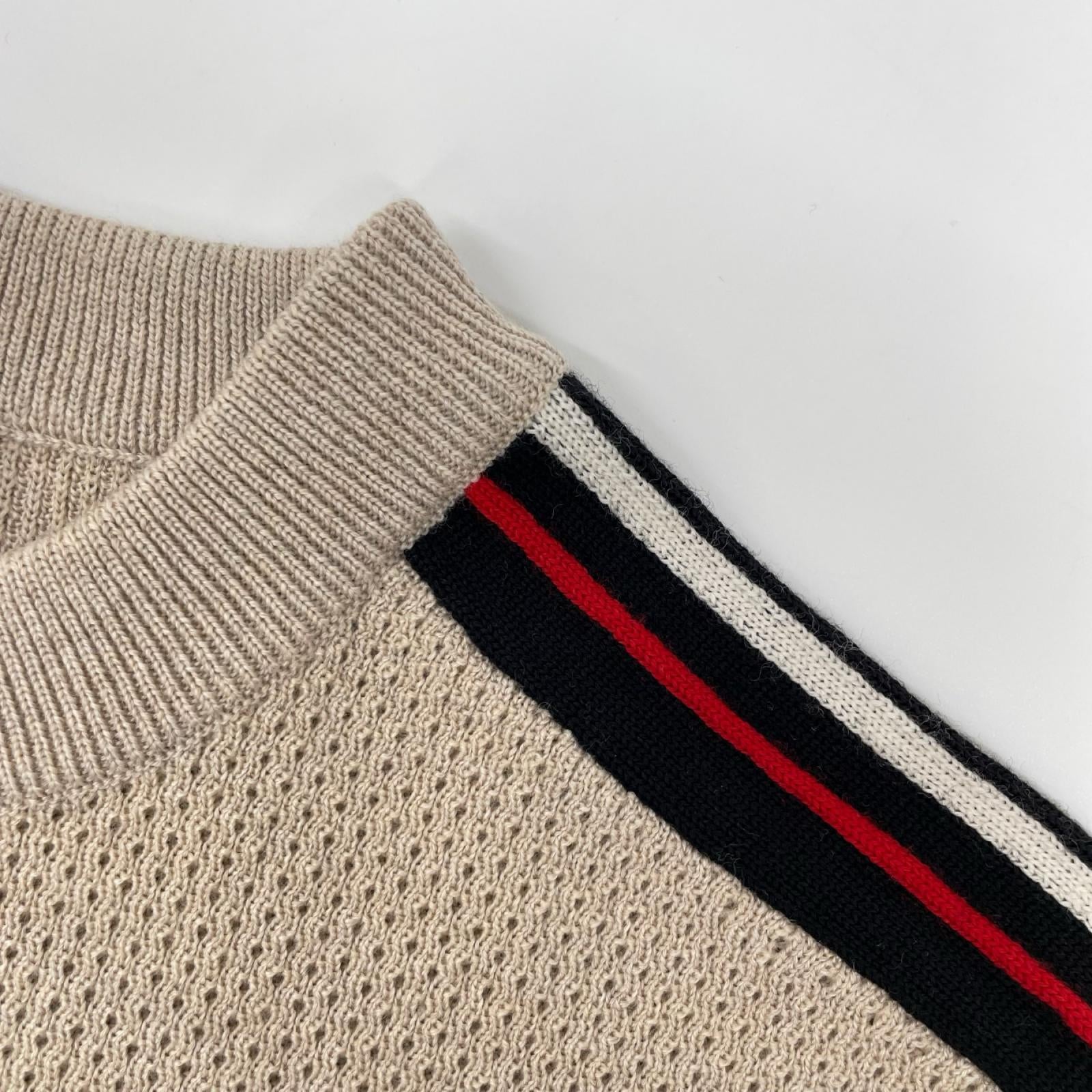 Dior HOMME ディオールオム クリスヴァンアッシュ期 763M651KT639 ベージュ トリミングニット トップス