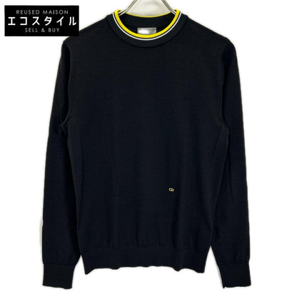Dior HOMME Chris Van Assche Era 763M648KT637 Black Trimmed Knit Top