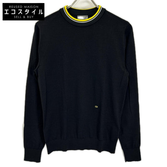 Dior HOMME ディオールオム クリスヴァンアッシュ期 763M648KT637 ブラック トリミングニット トップス