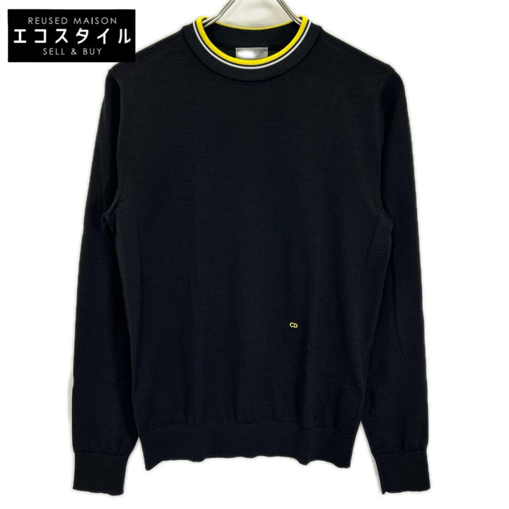 Dior HOMME ディオールオム クリスヴァンアッシュ期 763M648KT637 ブラック トリミングニット トップス