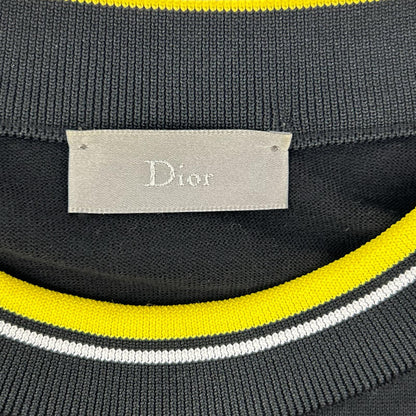 Dior HOMME Chris Van Assche Era 763M648KT637 Black Trimmed Knit Top