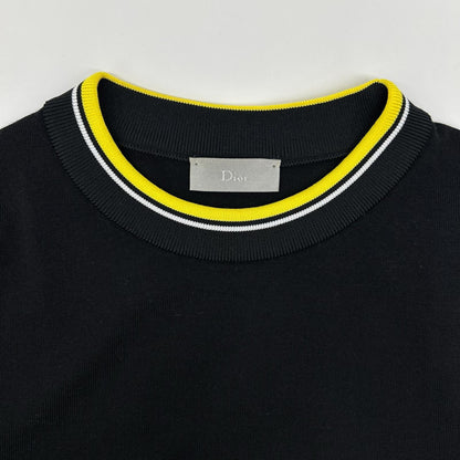 Dior HOMME Chris Van Assche Era 763M648KT637 Black Trimmed Knit Top