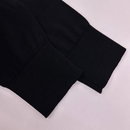 Dior HOMME Chris Van Assche Era 763M648KT637 Black Trimmed Knit Top