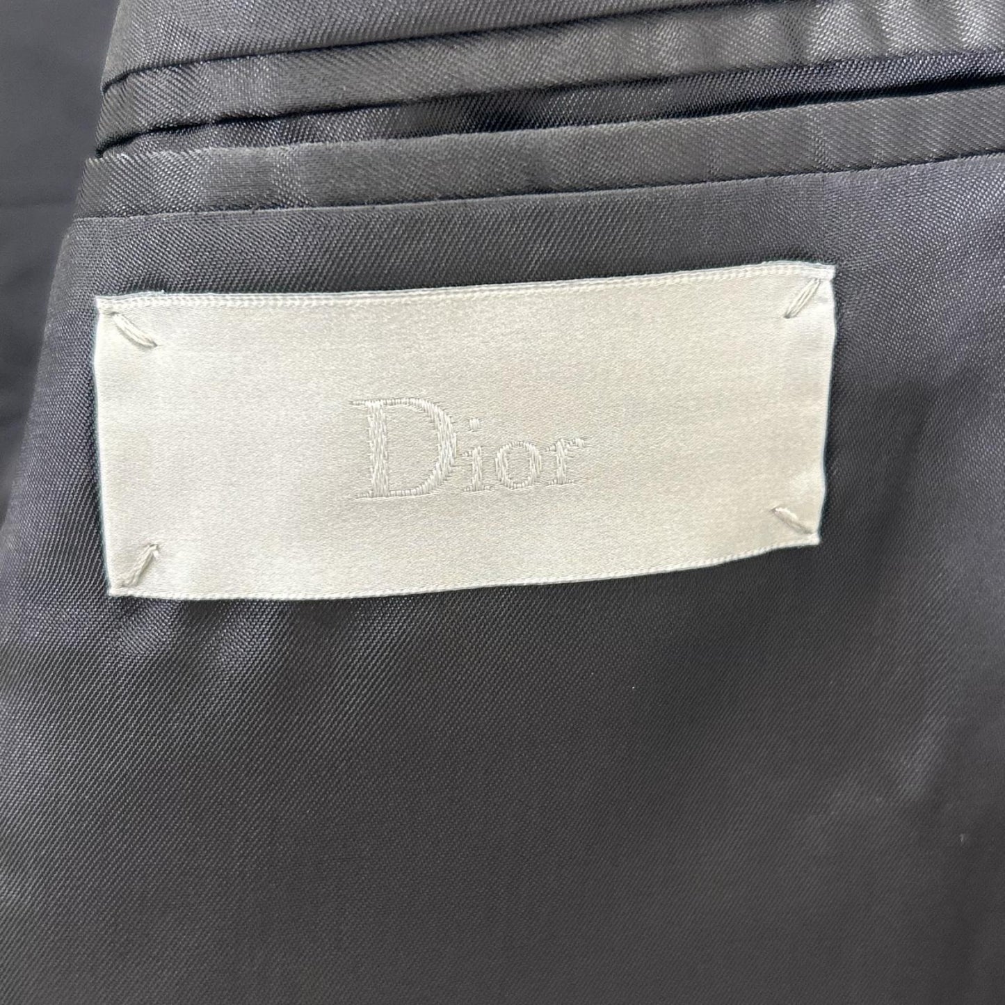 Dior HOMME ディオールオム クリスヴァンアッシュ期 833C241Y3500 ブラック×ネイビー ナローラペル シングルジャケット ジャケット