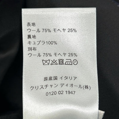 Dior HOMME ディオールオム クリスヴァンアッシュ期 833C241Y3500 ブラック×ネイビー ナローラペル シングルジャケット ジャケット