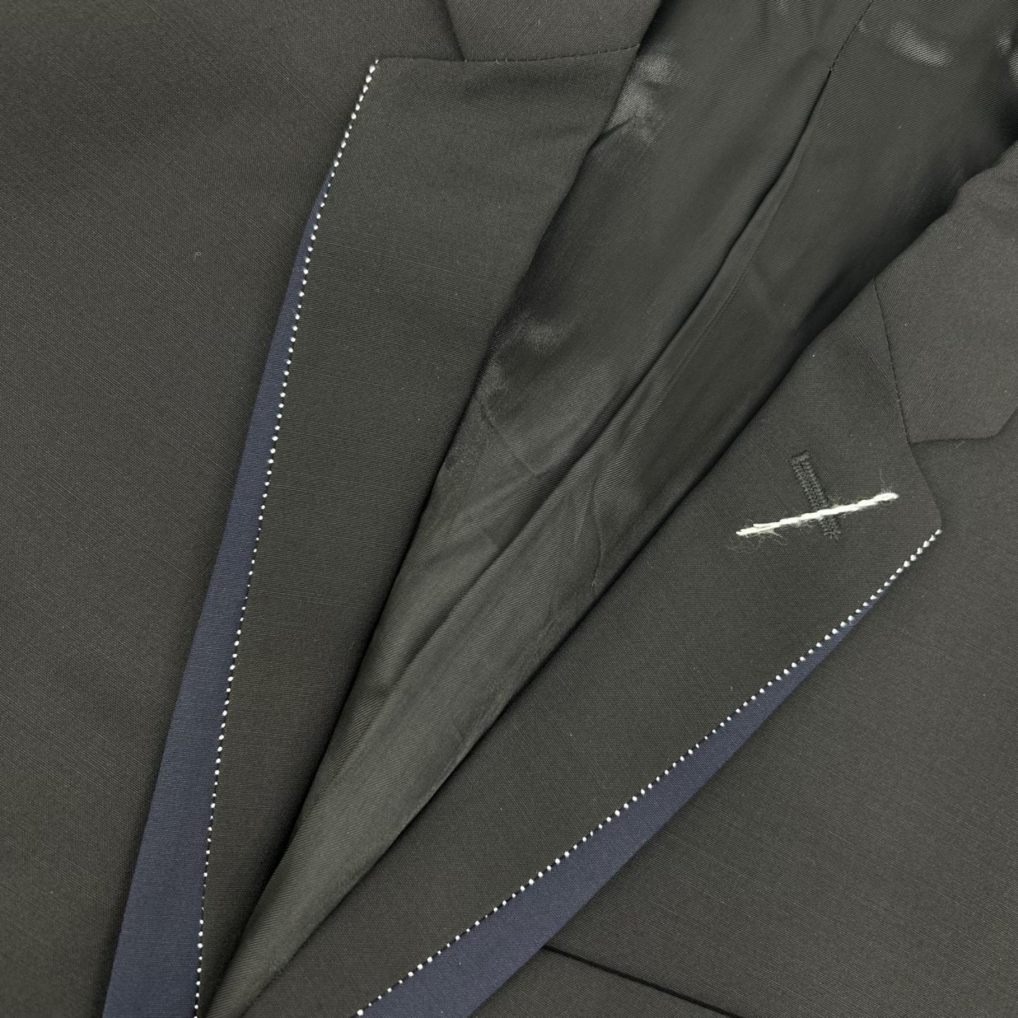 Dior HOMME ディオールオム クリスヴァンアッシュ期 833C241Y3500 ブラック×ネイビー ナローラペル シングルジャケット ジャケット