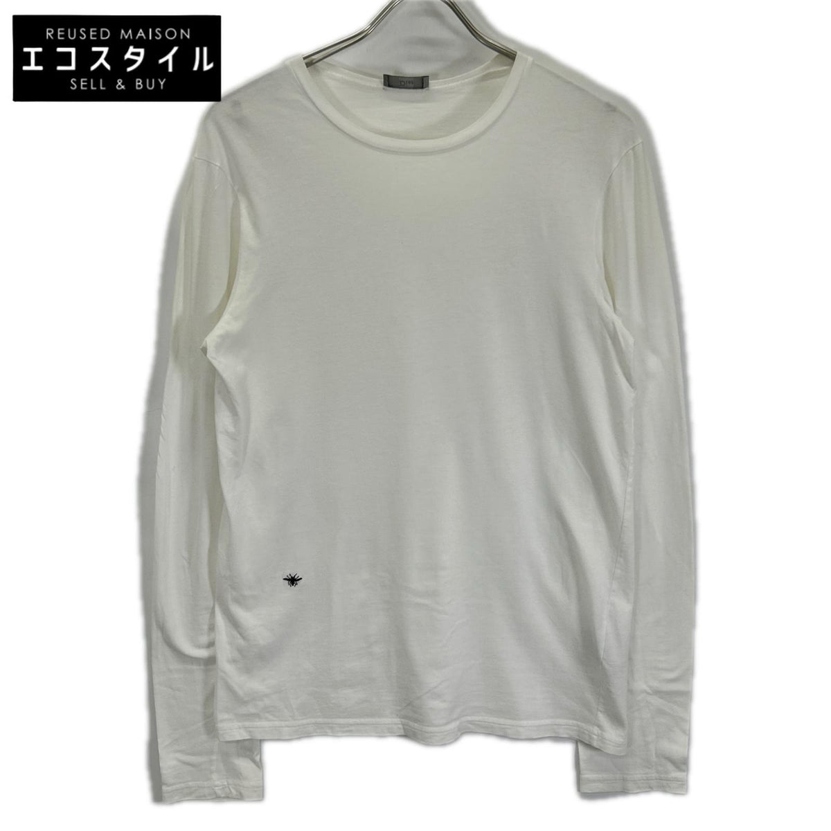 Dior HOMME Chris Van Assche Era 863J626B0446 White Bee Embroidery Cut-and-Sew Top