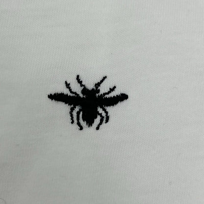 Dior HOMME Chris Van Assche Era 863J626B0446 White Bee Embroidery Cut-and-Sew Top