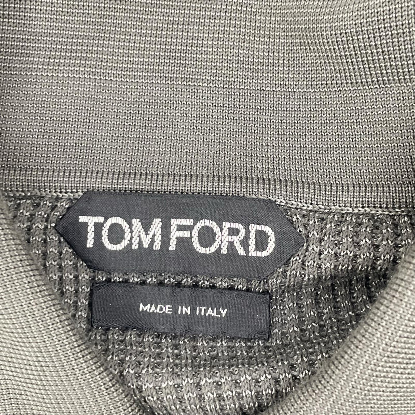 TOM FORD トムフォード BPD99 TFK132 カーキ ニットポロシャツ トップス