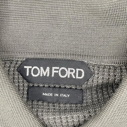 TOM FORD トムフォード BPD99 TFK132 カーキ ニットポロシャツ トップス