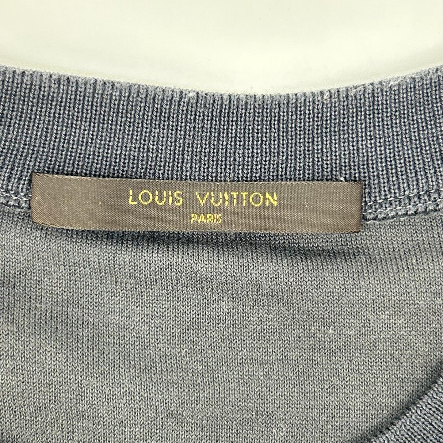 LOUIS VUITTON ルイヴィトン キムジョーンズ期 RM161M JVT H9Y25W グレー パイルニット トップス