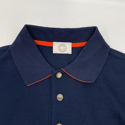 HERMES エルメス セリエ ネイビー ポロシャツ トップス