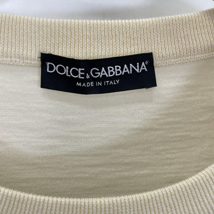 DOLCE&GABBANA ドルチェアンドガッバーナ GN055K ブラック×ホワイト ボーダー カシミヤニット トップス
