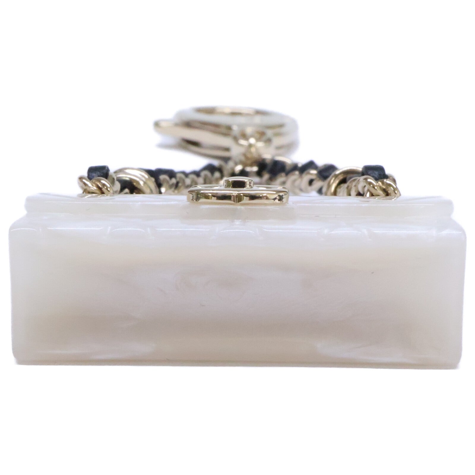 CHANEL シャネル 美品 B23C マトラッセ バッグチャーム キーホルダー