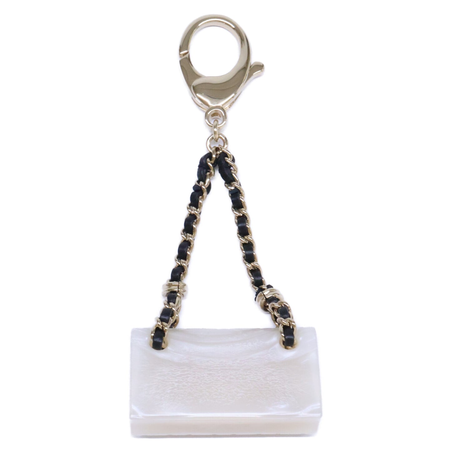 CHANEL シャネル 美品 B23C マトラッセ バッグチャーム キーホルダー