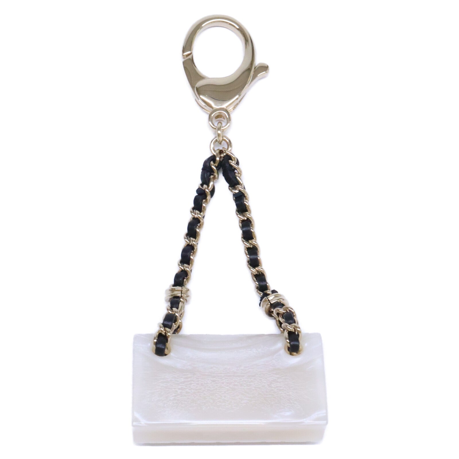 CHANEL シャネル 美品 B23C マトラッセ バッグチャーム キーホルダー