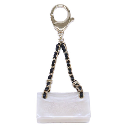 CHANEL シャネル 美品 B23C マトラッセ バッグチャーム キーホルダー