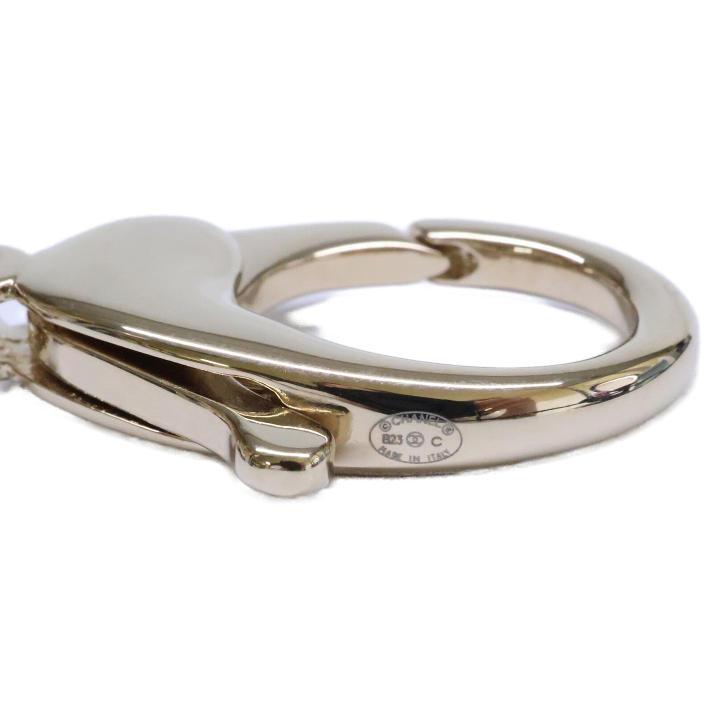 CHANEL シャネル 美品 B23C マトラッセ バッグチャーム キーホルダー