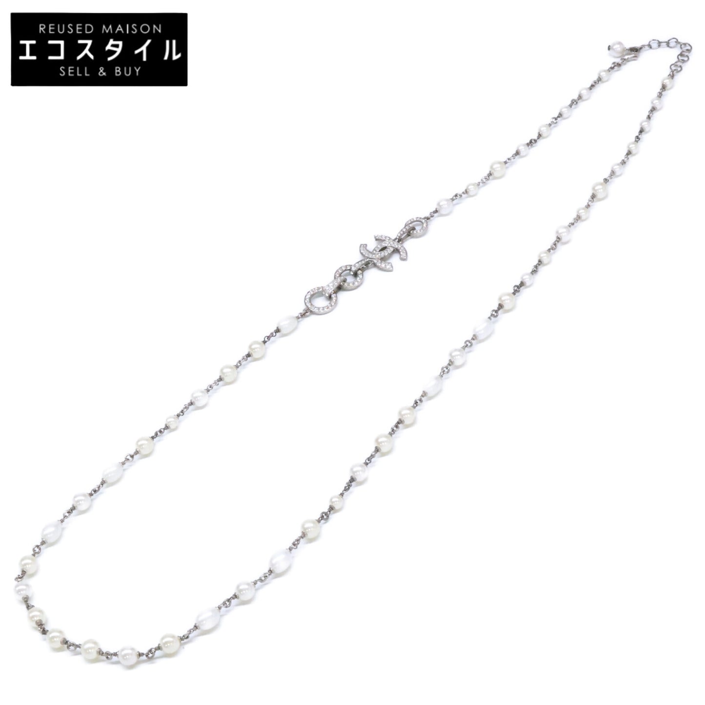 CHANEL シャネル I20S ラインストーンココマーク バロックパールネックレス ネックレス