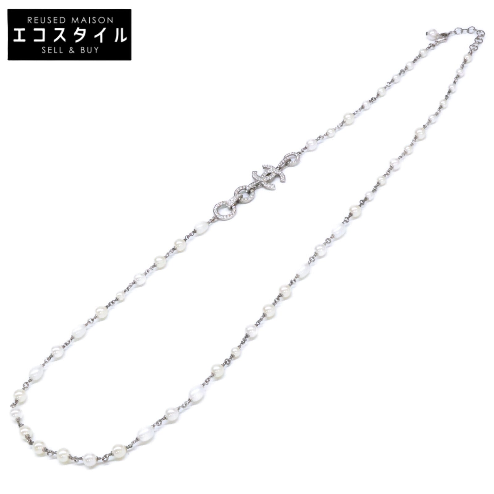 CHANEL シャネル I20S ラインストーンココマーク バロックパールネックレス ネックレス