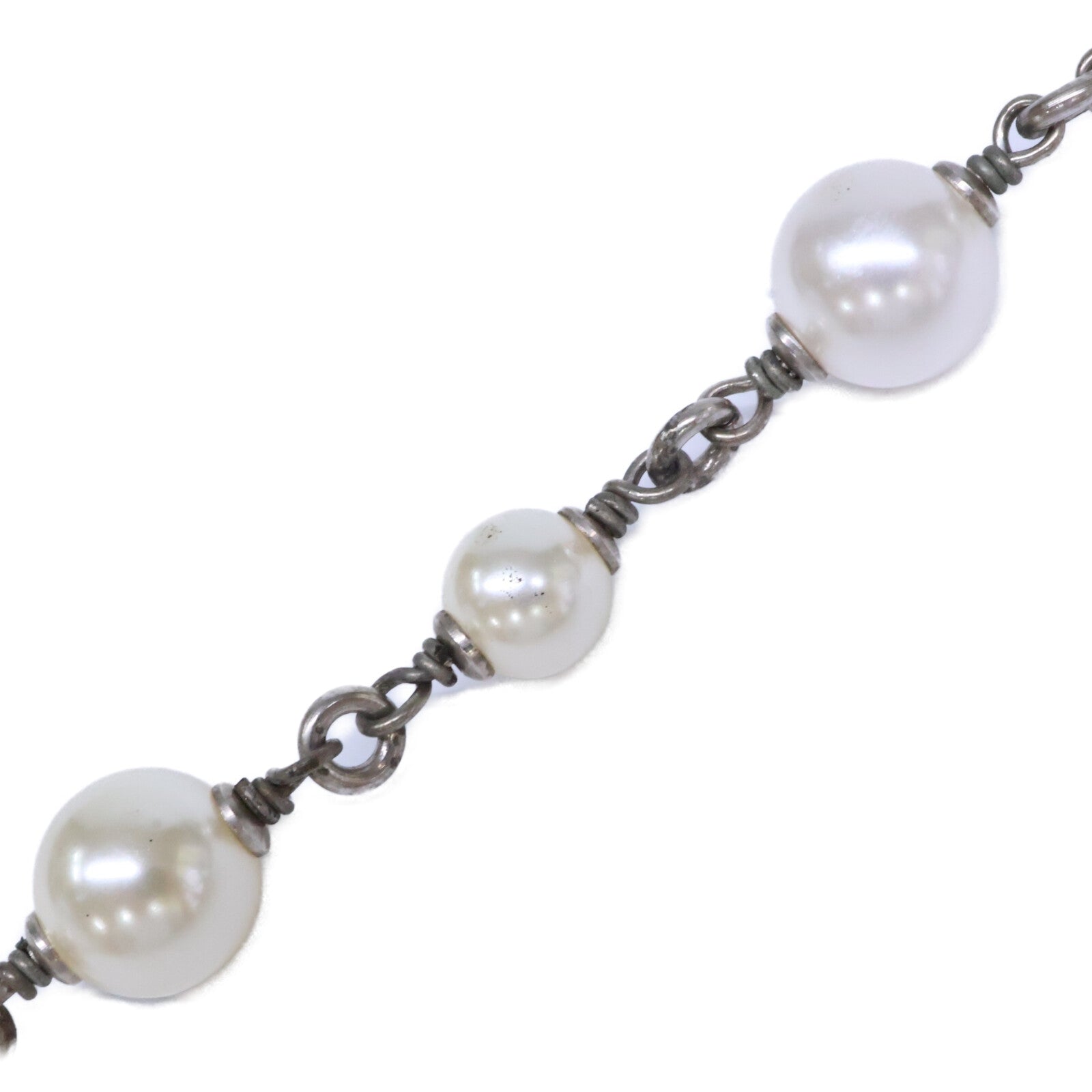 CHANEL シャネル I20S ラインストーンココマーク バロックパールネックレス ネックレス