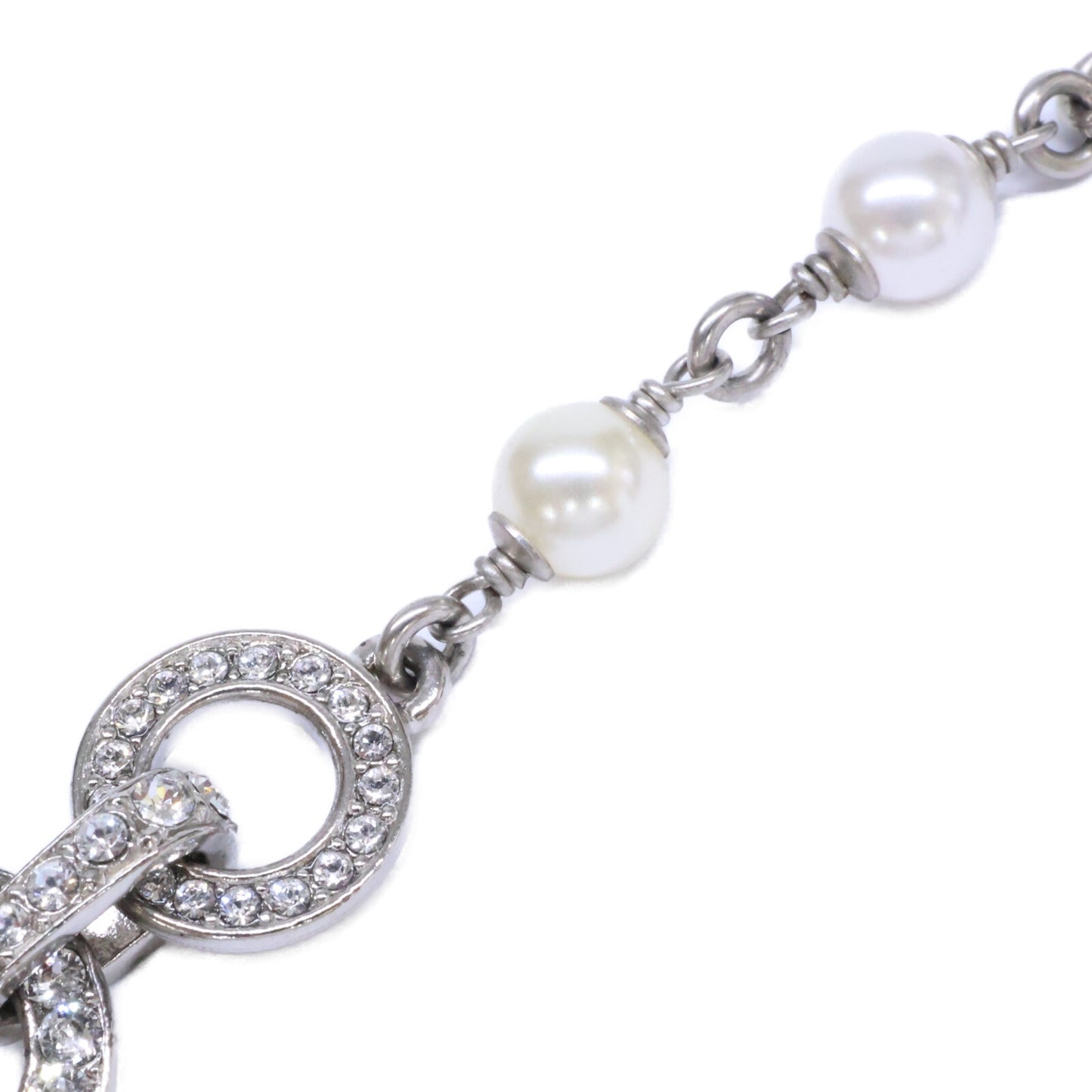 CHANEL シャネル 美品 C20S ラインストーンココマーク チェーン ブレスレット