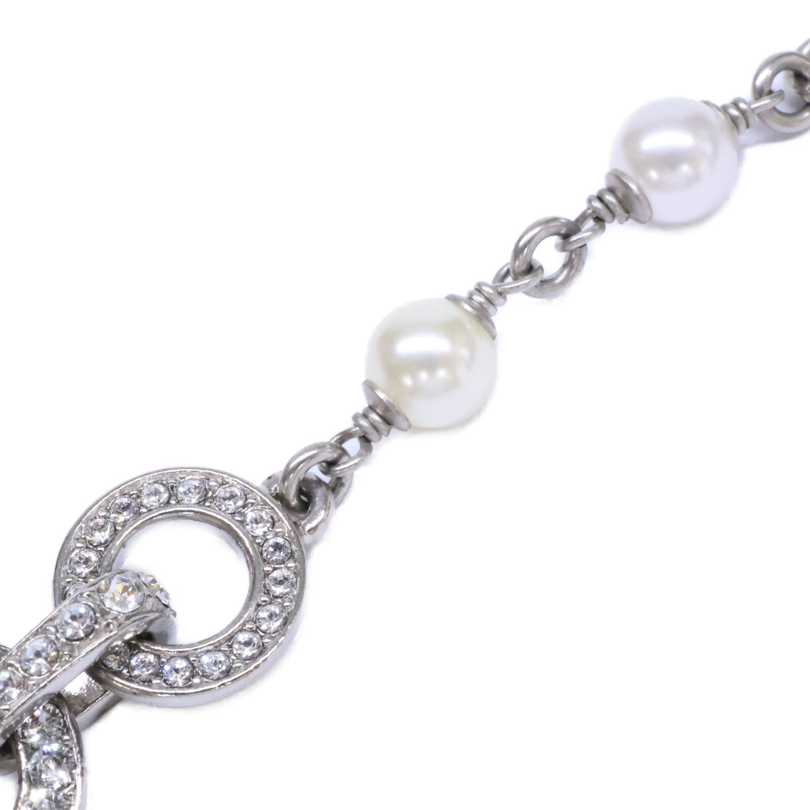 CHANEL シャネル 美品 C20S ラインストーンココマーク チェーン ブレスレット
