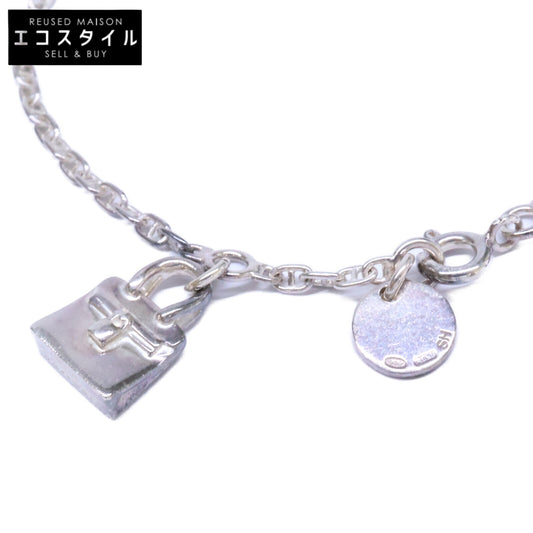 HERMES エルメス 925 アミュレット バーキン シェーヌダンクルチェーン ブレスレット