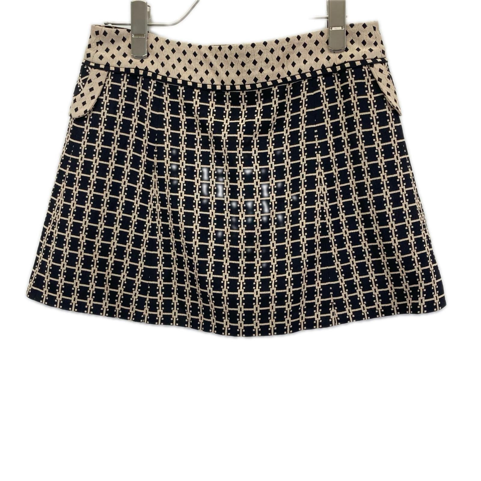 LOUIS VUITTON ルイヴィトン RW102A ダブルボタン 総柄 ミニスカート スカート