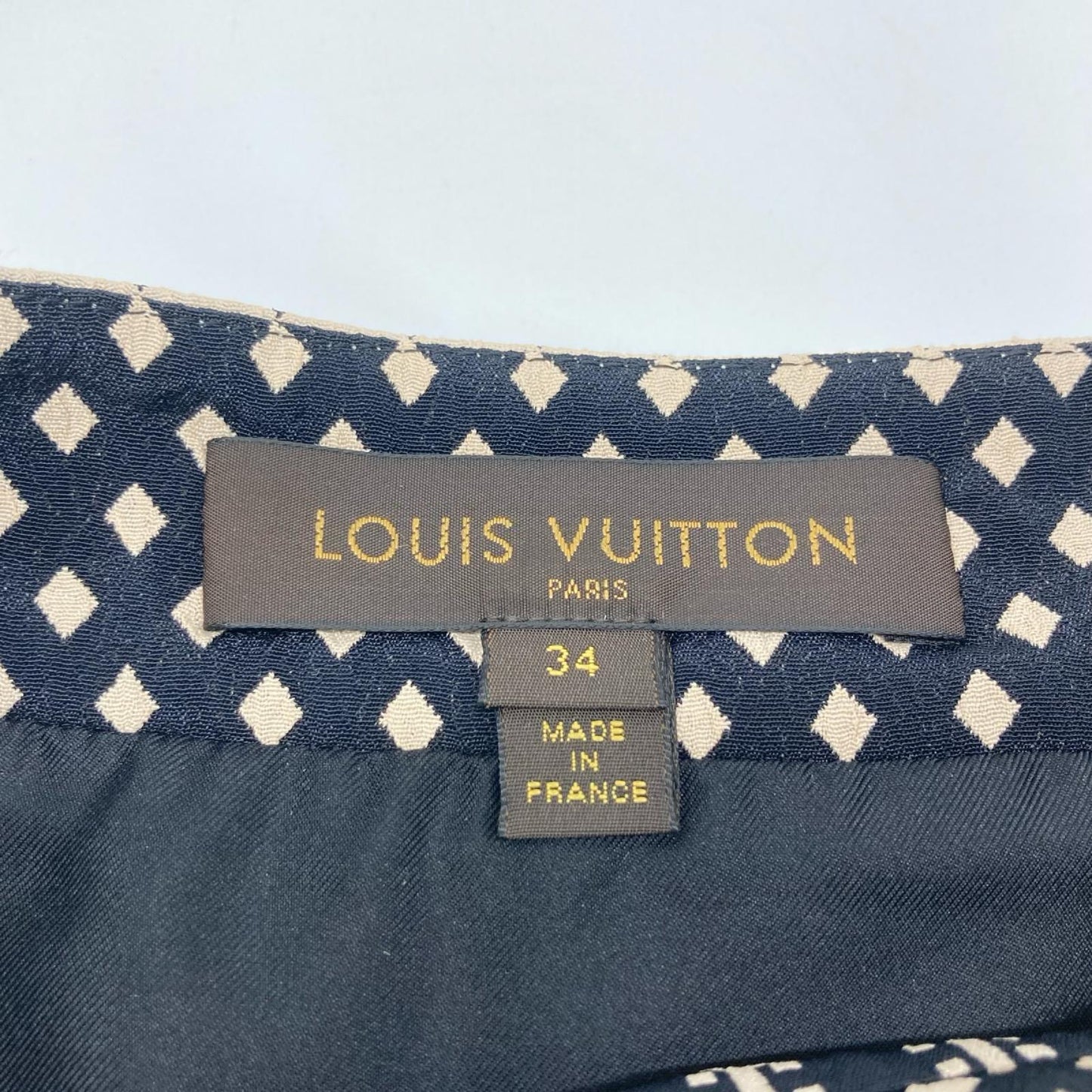 LOUIS VUITTON ルイヴィトン RW102A ダブルボタン 総柄 ミニスカート スカート