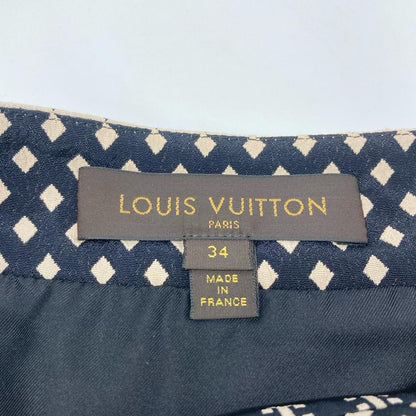 LOUIS VUITTON ルイヴィトン RW102A ダブルボタン 総柄 ミニスカート スカート