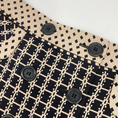 LOUIS VUITTON ルイヴィトン RW102A ダブルボタン 総柄 ミニスカート スカート