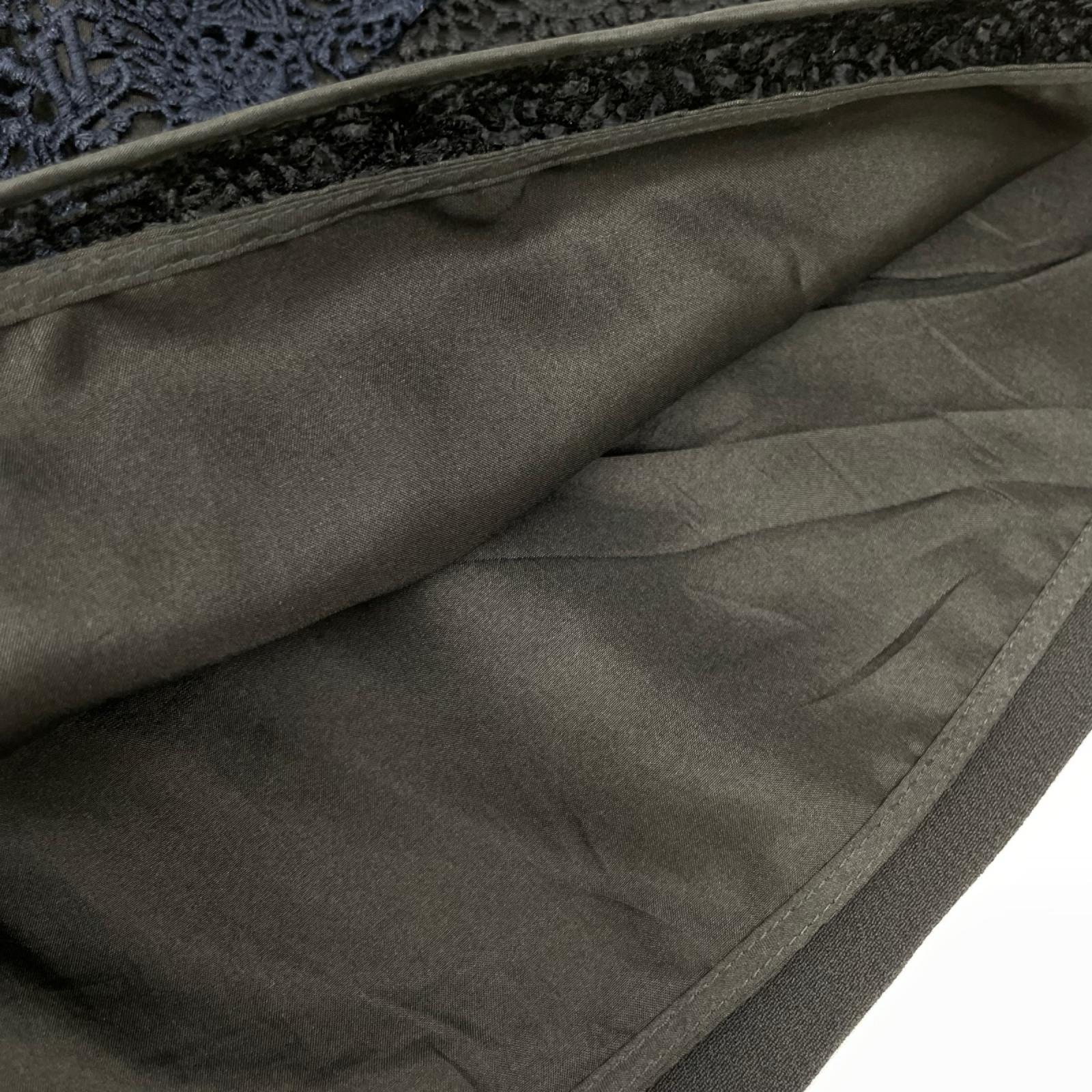 LOUIS VUITTON ルイヴィトン RW141W モノグラムレースニット切替 ウエストゴム ミニスカート ボトムス