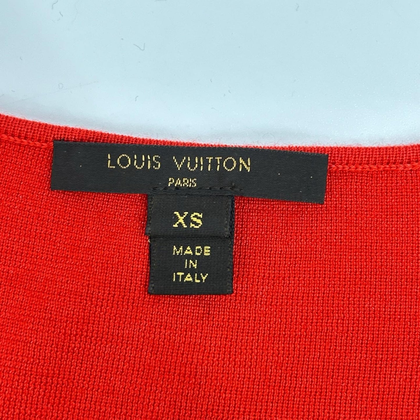 LOUIS VUITTON ルイヴィトン RW171W オレンジ カシミヤ シルク混 ハイゲージニットワンピース ワンピース