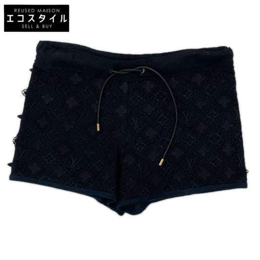 LOUIS VUITTON ルイヴィトン RW121W モノグラム ネイビー ニットショーツ ボトムス