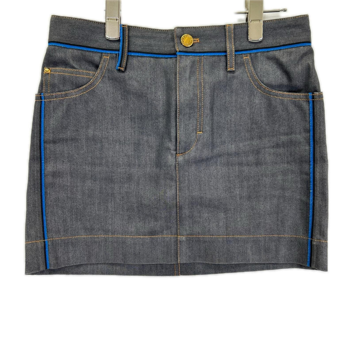 LOUIS VUITTON ルイヴィトン RW141W シルク混 デニム ミニスカート スカート