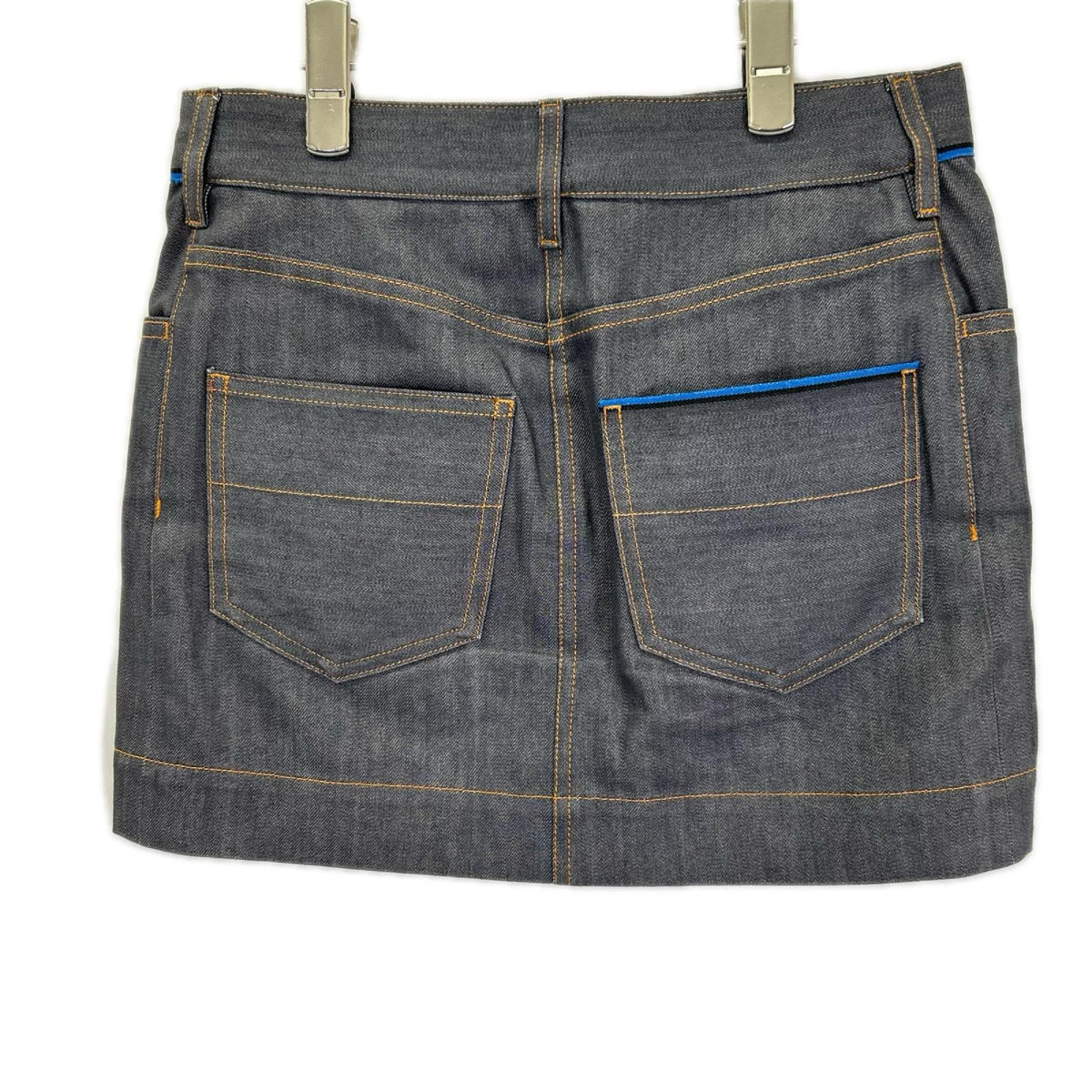 LOUIS VUITTON ルイヴィトン RW141W シルク混 デニム ミニスカート スカート