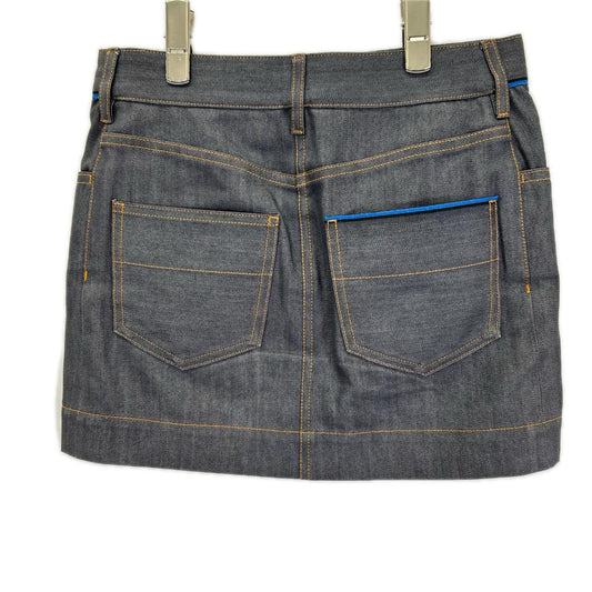 LOUIS VUITTON ルイヴィトン RW141W シルク混 デニム ミニスカート スカート